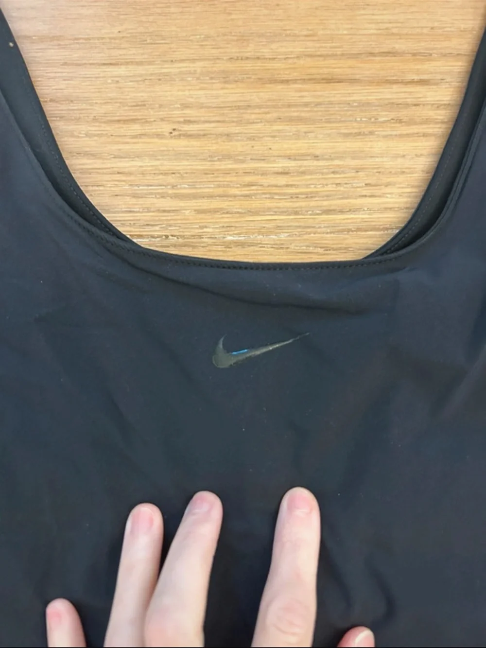 Black Nike athletic dress with built in shorts